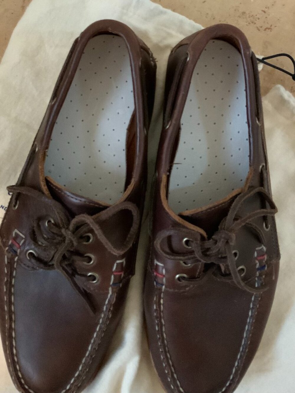 Sperry Gold Cup 3 Eye Boat Shoes Brown Leather Men 11 Made in USA